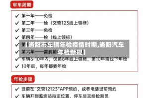 【洛阳市车辆年检疫情时期,洛阳汽车年检新规】