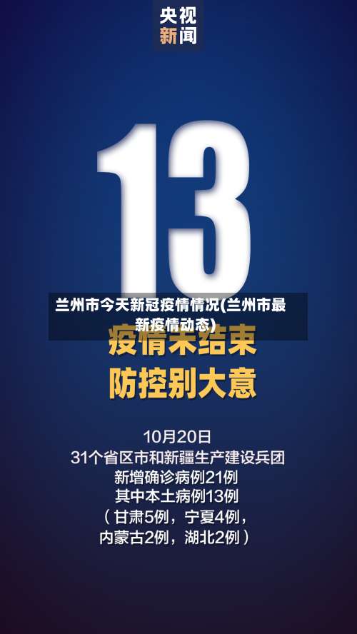 兰州市今天新冠疫情情况(兰州市最新疫情动态)-第1张图片