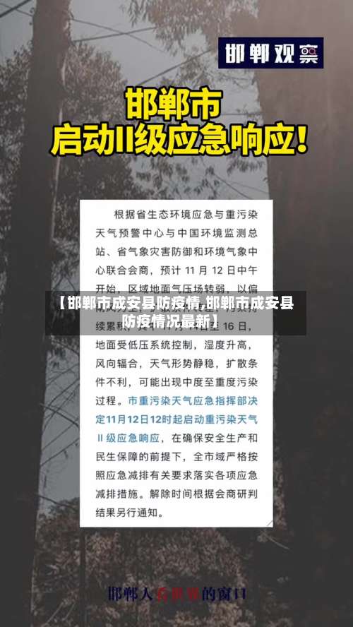 【邯郸市成安县防疫情,邯郸市成安县防疫情况最新】-第2张图片